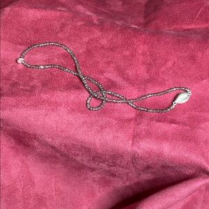 Marlyn Schiff Elegant Silver Beaded Necklace 18 inches